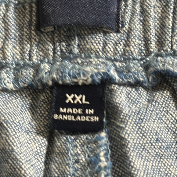GAP Women's XXL Linen Short Blue Pull On Pockets High Waist NWT - Picture 9 of 14